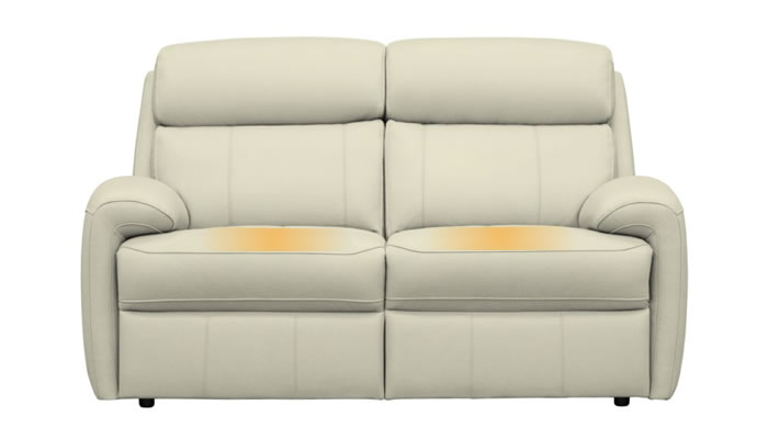 G Plan Hardy 2 Seater Sofa Heated Seats Loom Shale